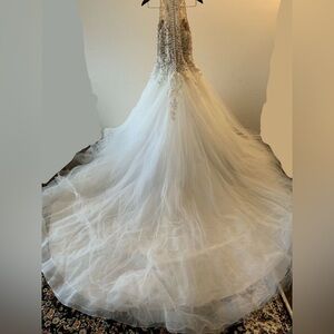 Primavera Wedding Dress Ball Gown, Sleeveless Beading